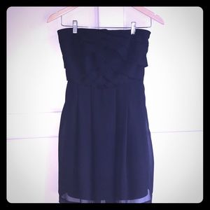 Express Black Strapless Dress